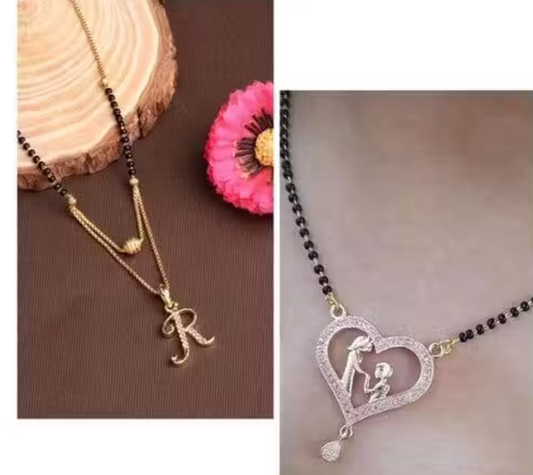 Allure Rose Gold Glittering Mangalsutra