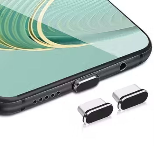 Type-C Mobile Charging Port Dust Plug Set with SIM Ejector Pin