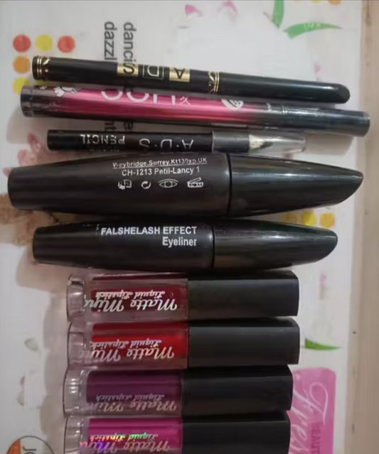 9-in-1 Makeup Combo Kit with 4in1 Lipstick & Kajal