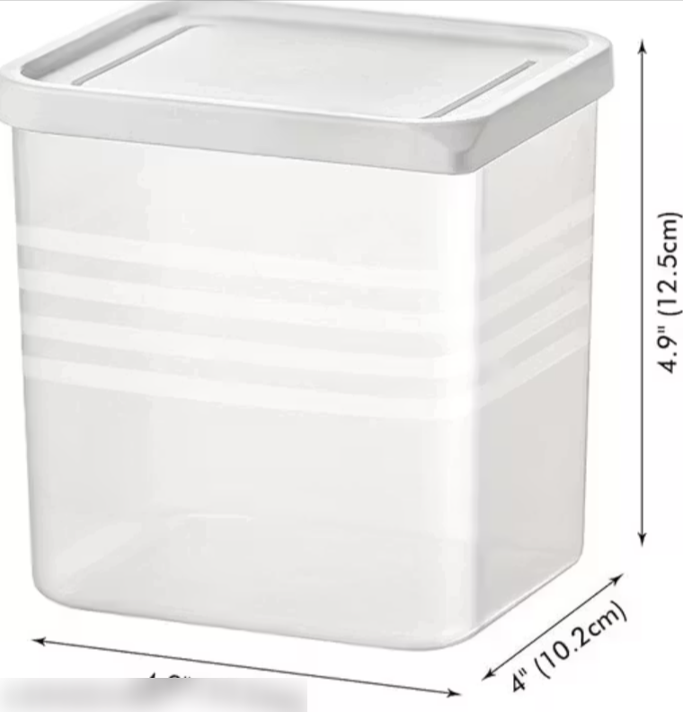 Fridge Storage Boxes Set of 6 (800ml) | BPA-Free Kitchen Organizer Containers