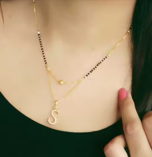 Gold Plated American Diamond Mangalsutra