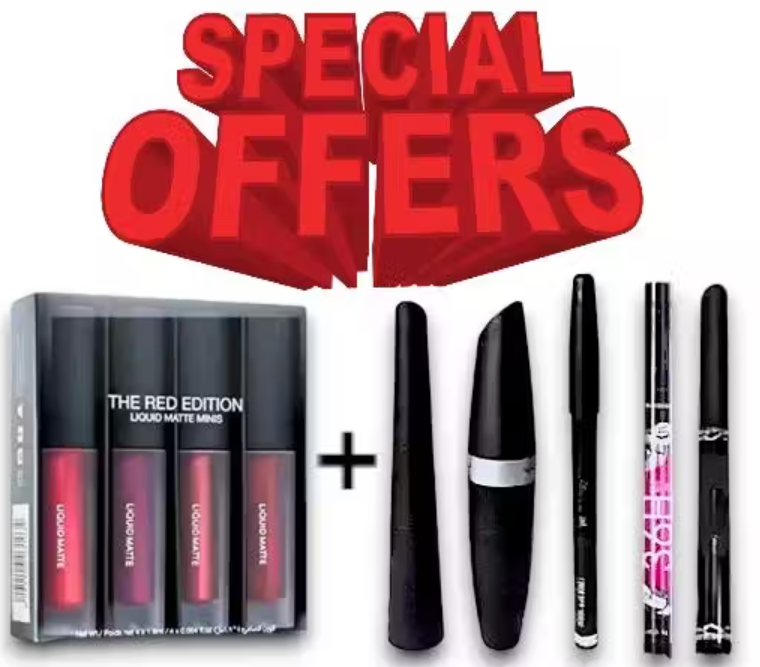 9-in-1 Makeup Combo Kit with 4in1 Lipstick & Kajal
