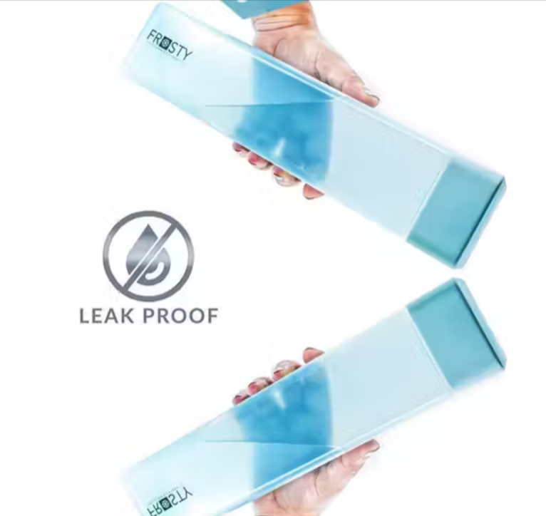 Aqua Frosty 1L Fridge Water Bottle Set of 6 | Food Grade Plastic Leak Proof