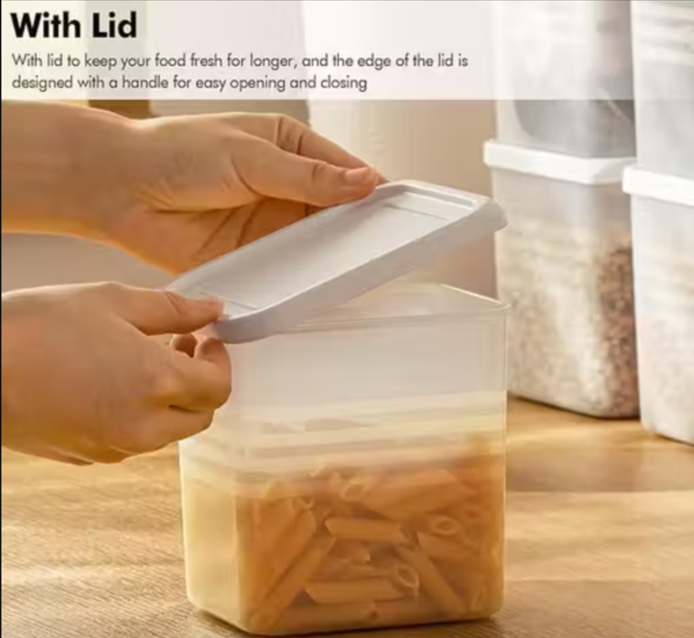 Fridge Storage Boxes Set of 6 (800ml) | BPA-Free Kitchen Organizer Containers