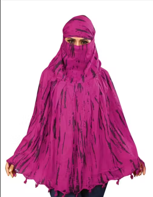 Women Rayon Scarf Cum Mask – Printed Sun Protection Wrap